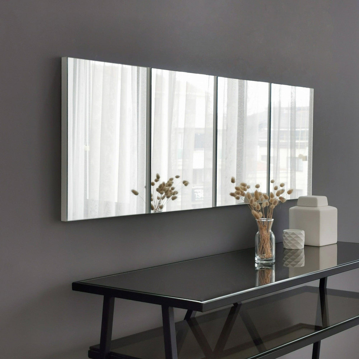 Oglindă A353, Alb, 3x40x120 cm