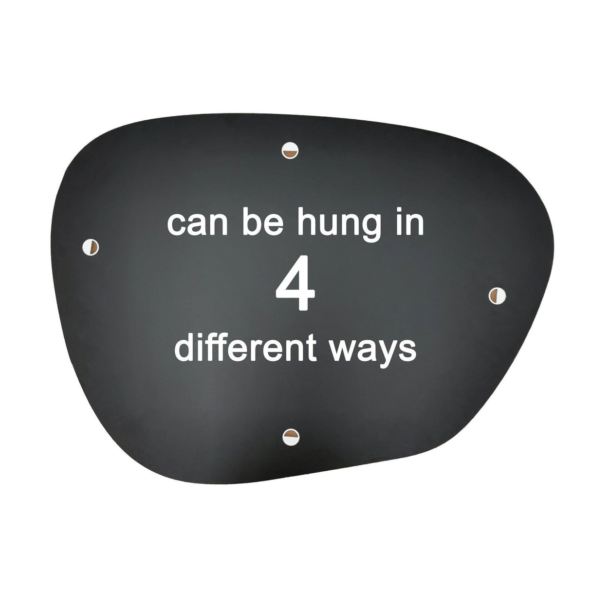 Oglindă Amorphous, Transparent, 90x70x3.2 cm