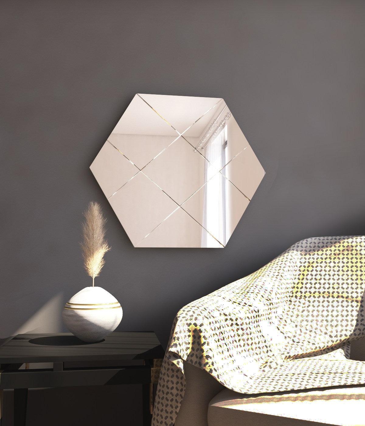 Oglindă Assa - White, Alb, 2x60x70 cm