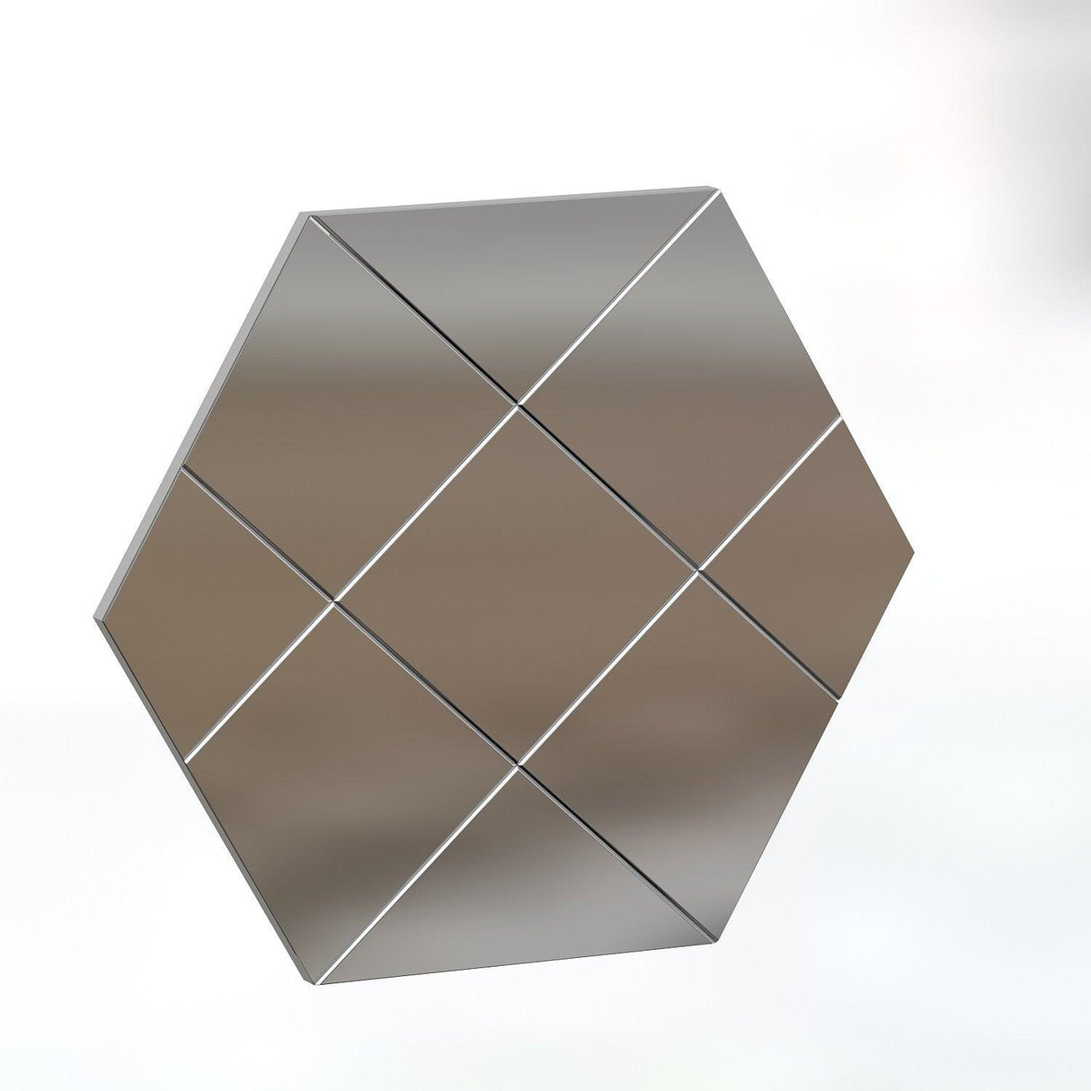 Oglindă Assa - White, Alb, 2x60x70 cm