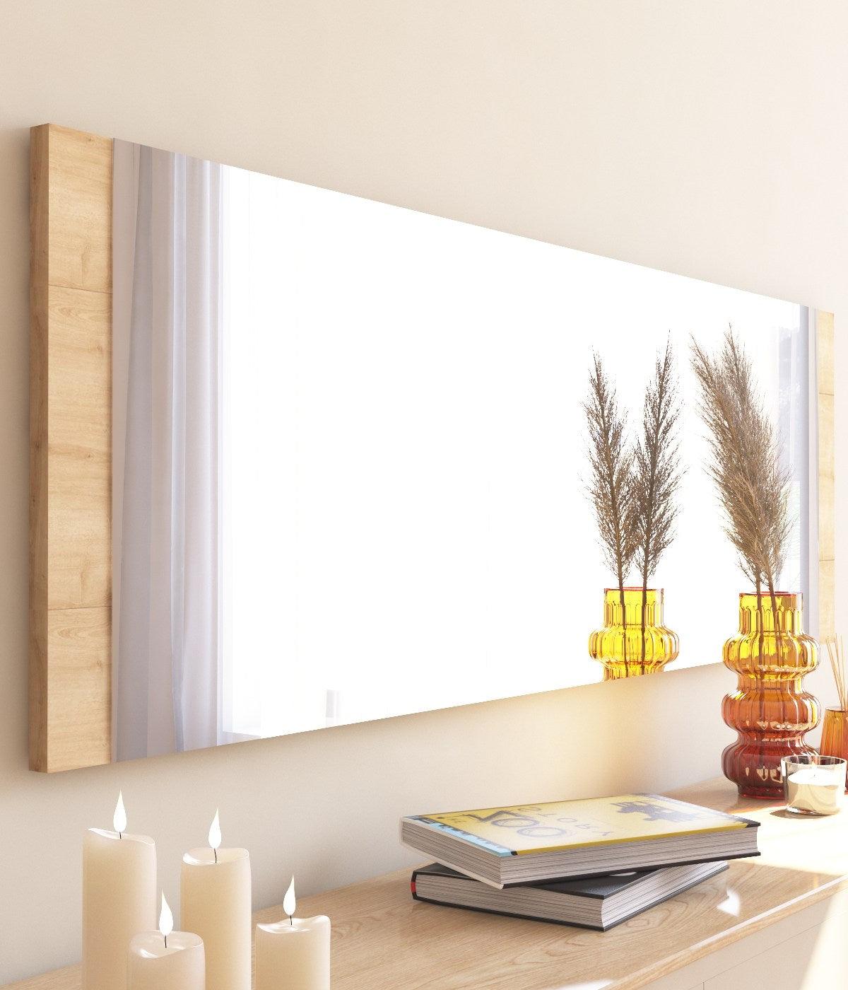 Oglindă Azus - Natural, Natural, 2x120x40 cm