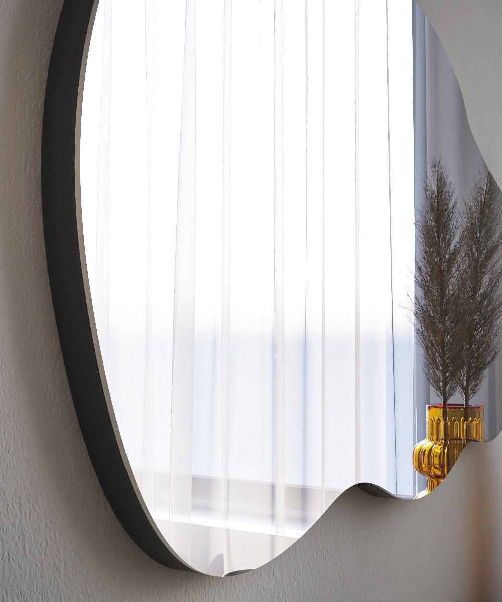 Oglindă Baby - Black, Negru, 2x72x40 cm