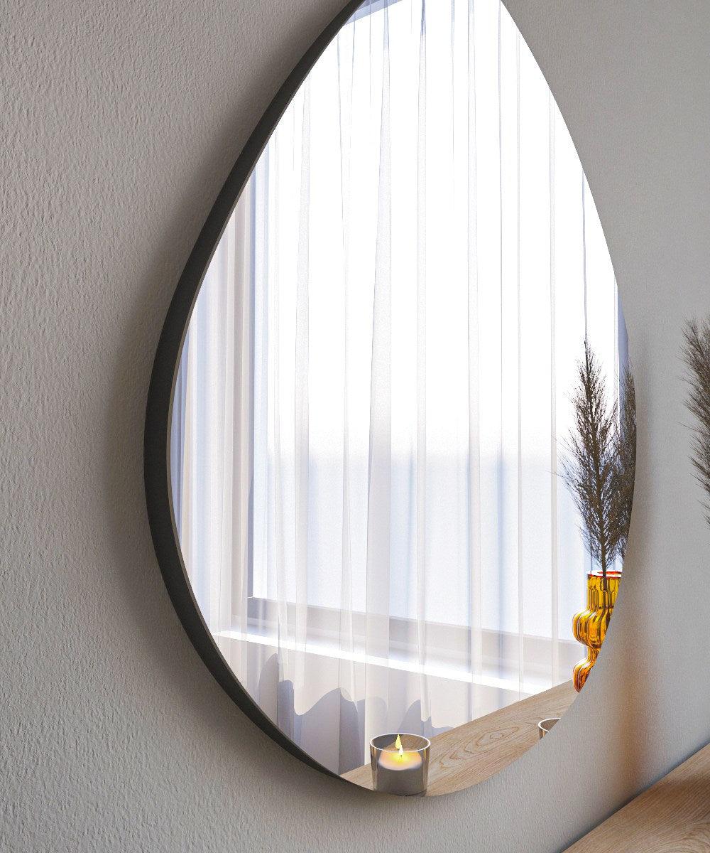 Oglindă Besso - Black, Negru, 2x60x60 cm