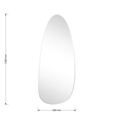 Oglinda de perete Irregular 3, Alb, 50x120 cm, detaliu produs