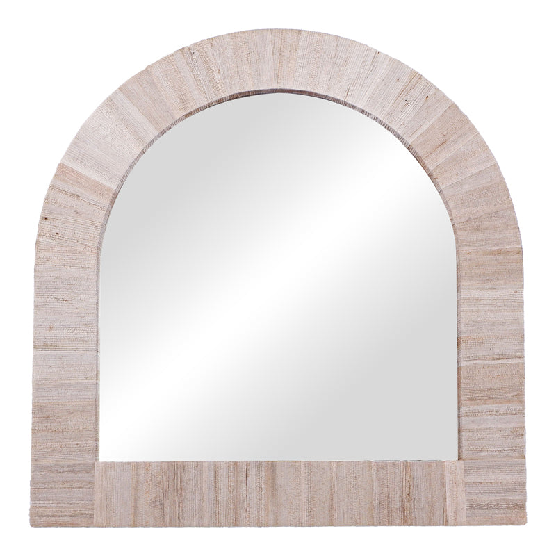 Oglinda de perete (lemn de bananier) Koin Boho Natural 80x80 cm