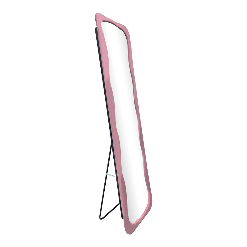 Oglinda de podea Lezour, Catifea, 50x170 cm - Roz