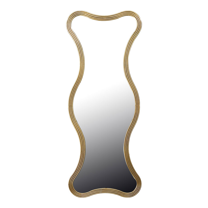 Oglinda decorativa Boulen, Lemn, auriu, 51x126 cm