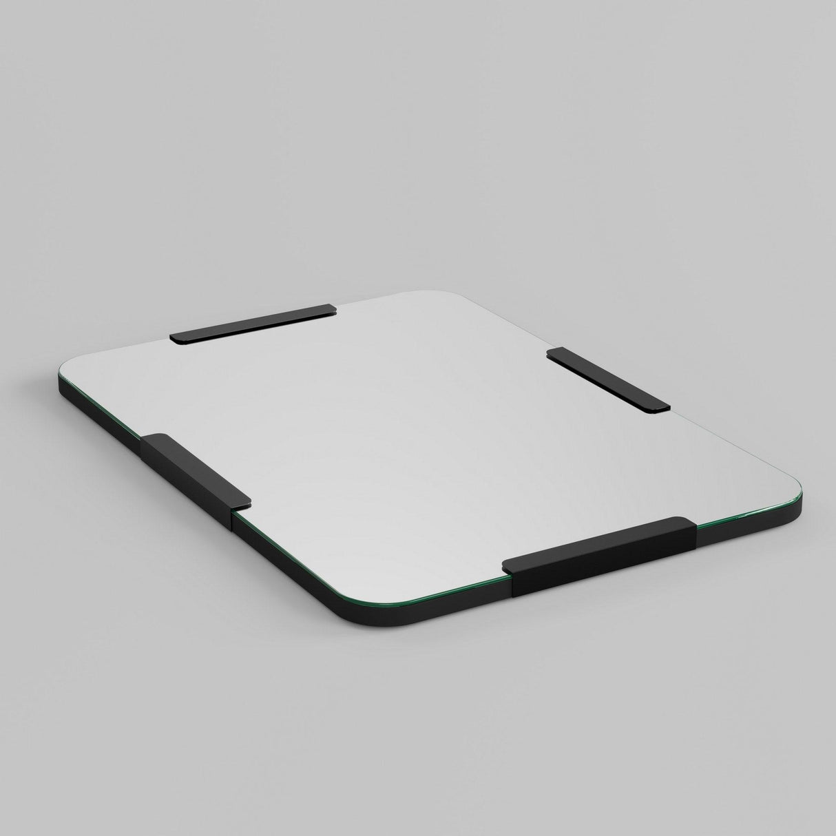 Oglinda decorativa Code Mirror - Black, Negru, 2x70x50 cm