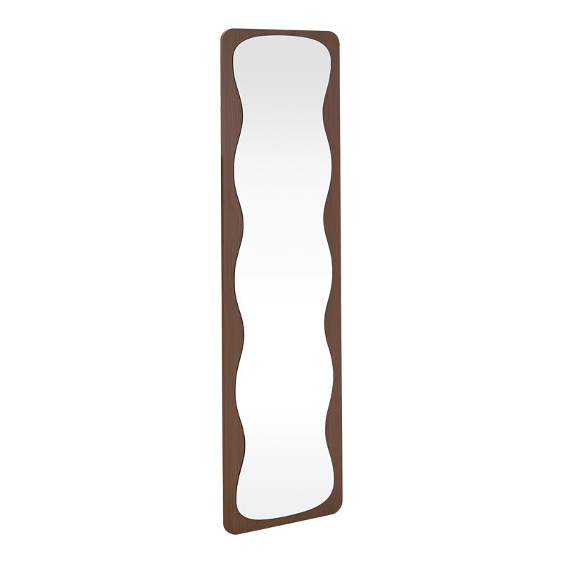 Oglinda decorativa Jenia, Natural - Nuc, 40x40x160 cm - Nuc