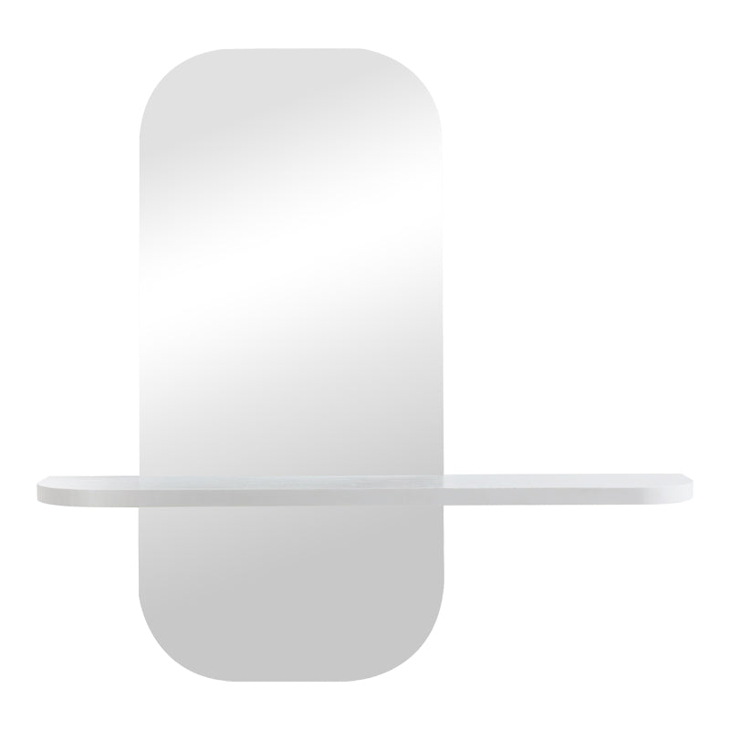 Oglinda decorativa Lunaria, MDF, 60x12x60 cm - Alb