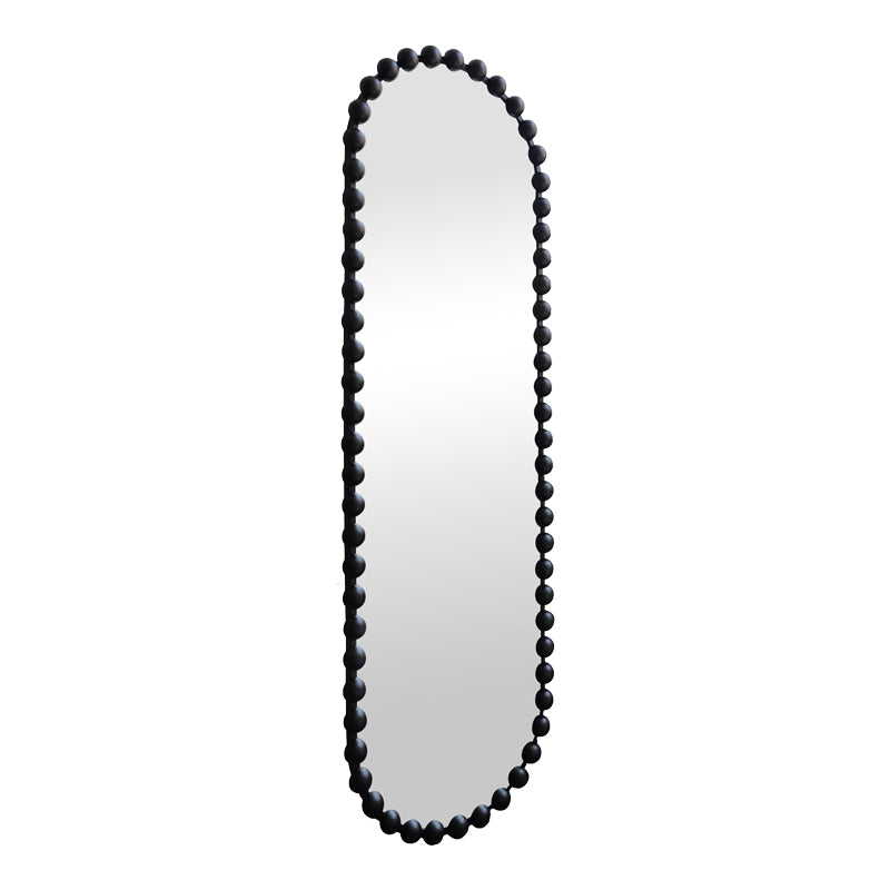 Oglinda decorativa Myrtus, Metal, 40x3x160 cm - Negru