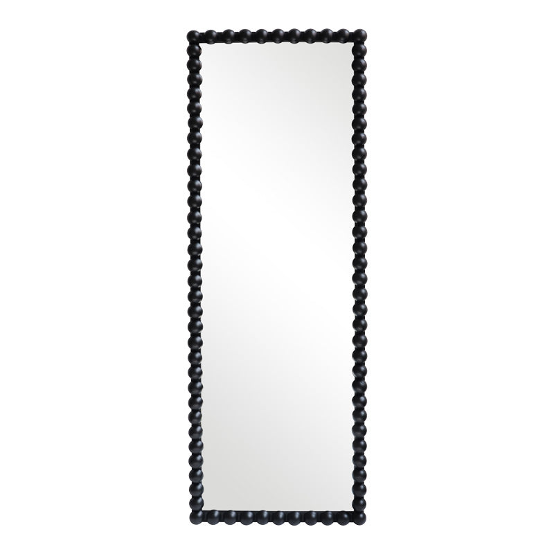 Oglinda din lemn cu finisaj Natural Ledalo, Lemn, 45x130 cm - Negru