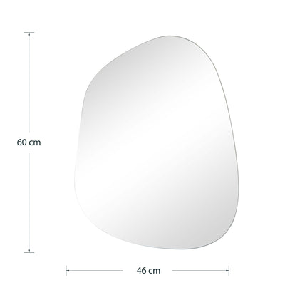 Oglinda Irregular 4, Alb, 46x60 cm, perspectiva suplimentara