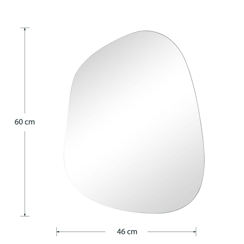 Oglinda Irregular 4, Alb, 46x60 cm, perspectiva suplimentara