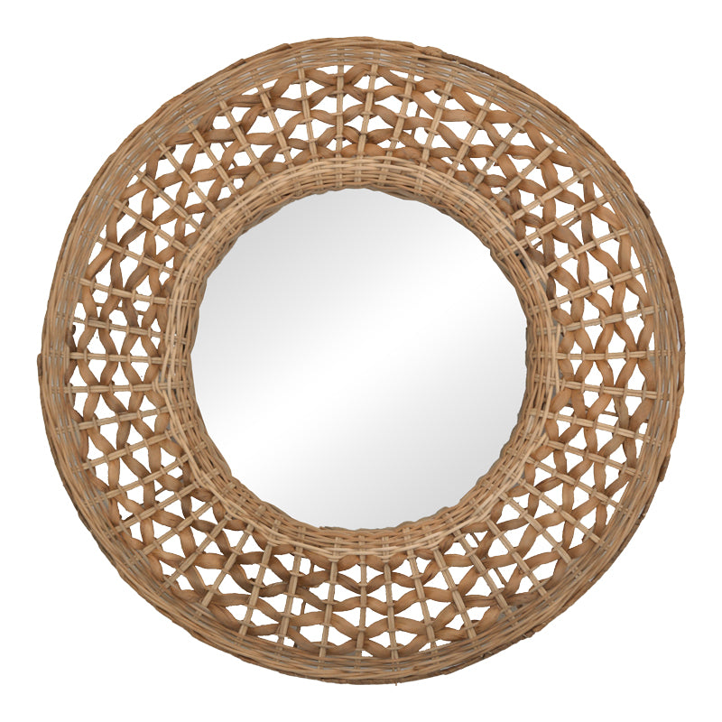 Oglinda Mazun Boho, Natural, 60x60 cm