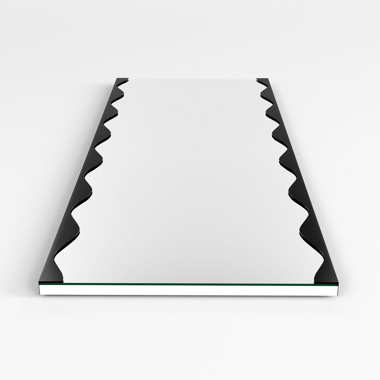 Oglindă Melodia - Black, Negru, 2x140x50 cm