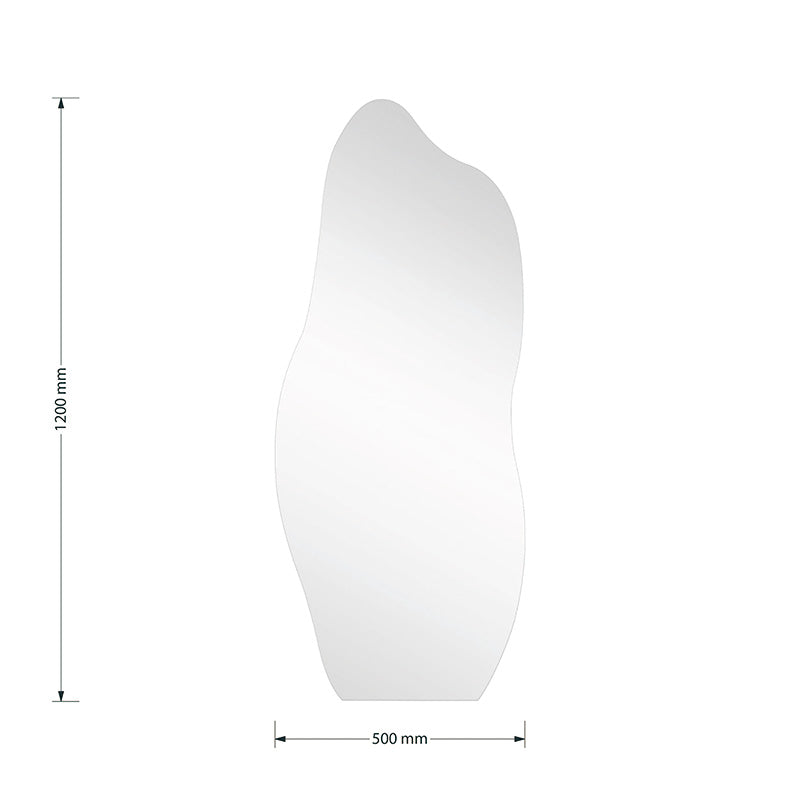 Oglinda Neregulata 1, Alb, 50x120 cm