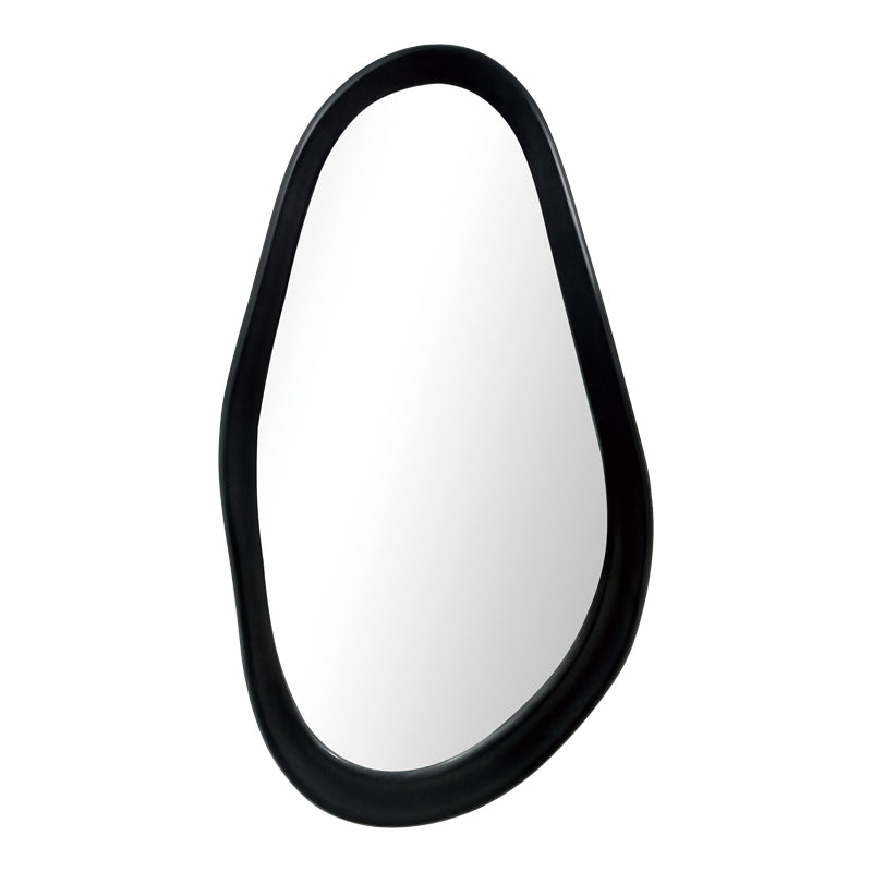 Oglinda ovala Baloa, MDF, 44x80 cm - Negru