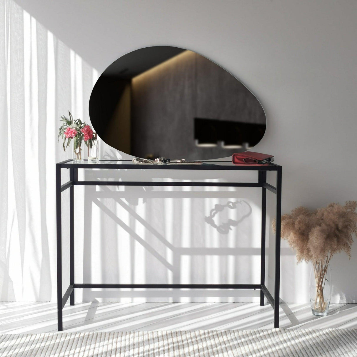 Oglindă Porto Ayna 76x50 cm, Alb, 2x50x76 cm