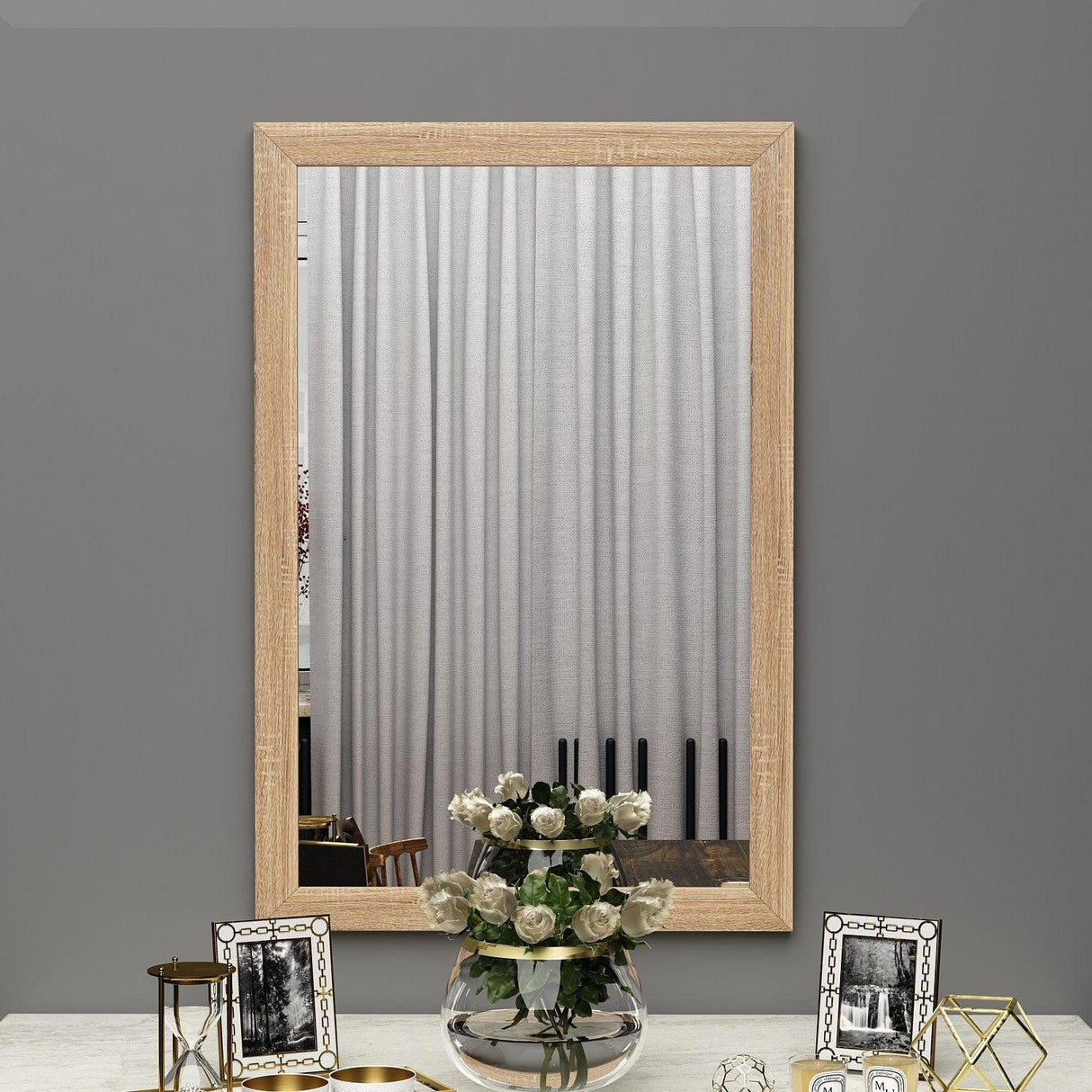 Oglindă Sesso - Natural, Natural, 2x75x50 cm