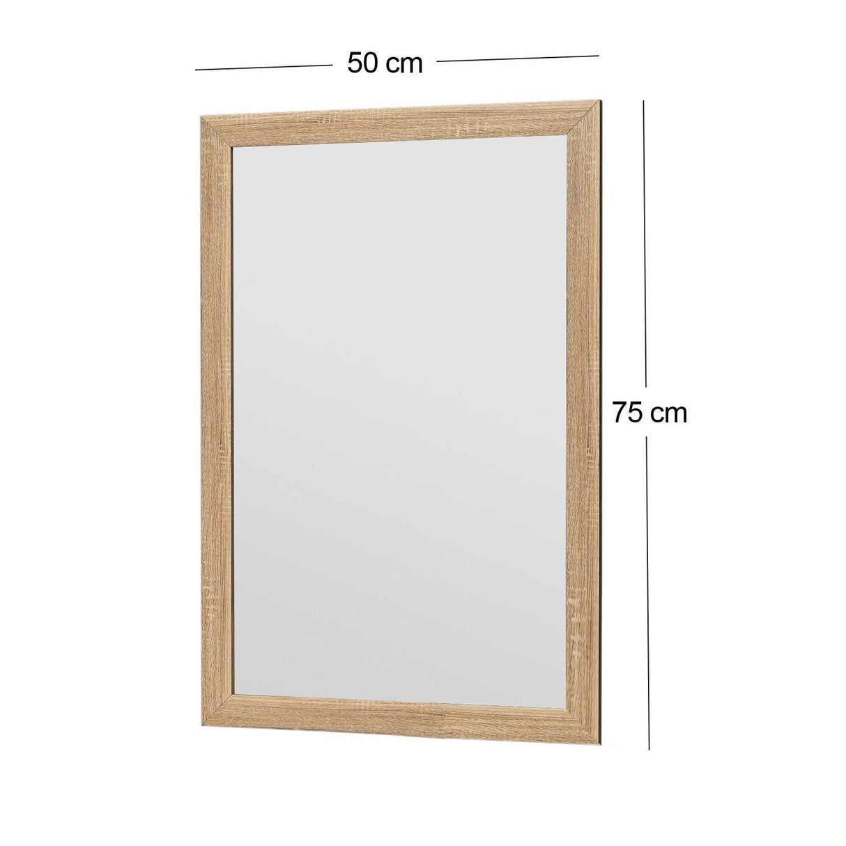 Oglindă Sesso - Natural, Natural, 2x75x50 cm