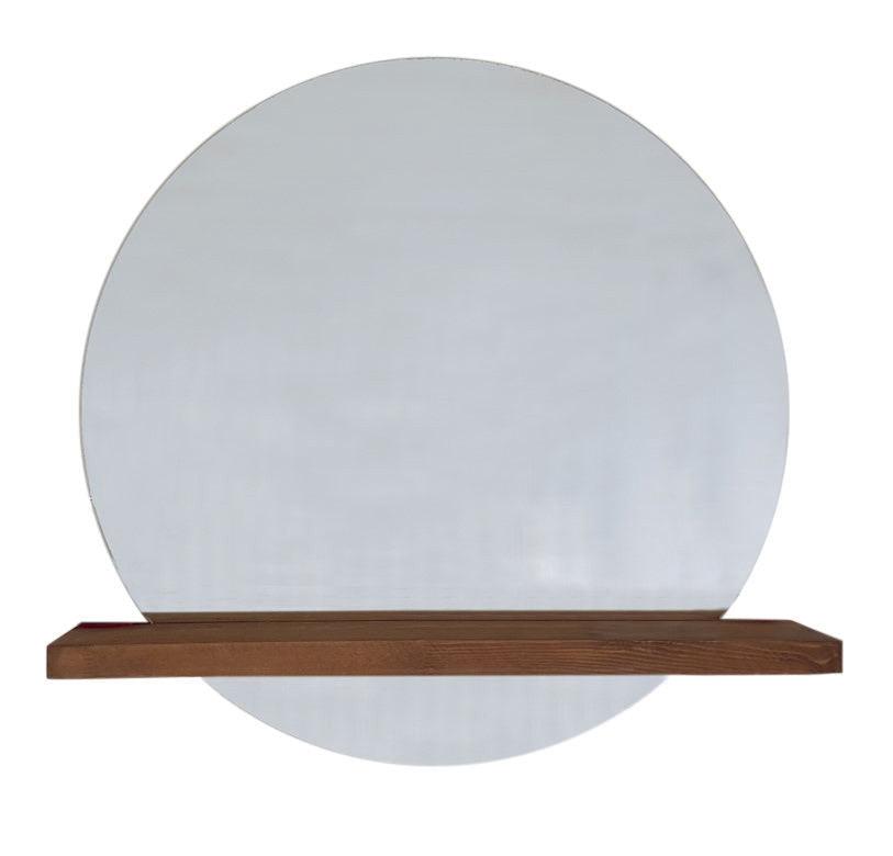 Oglindă SUNSET, Nuc, 1x70x70 cm