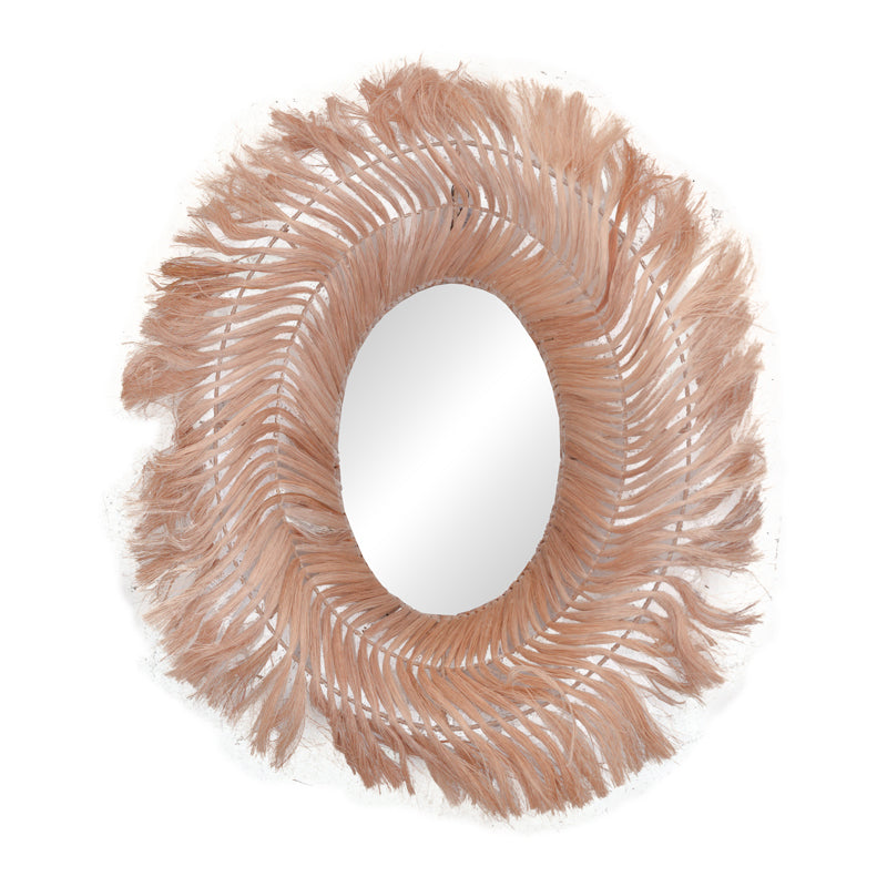 Oglinda Tolle abaca, Natural, 65x85x17 cm, imagine suplimentara