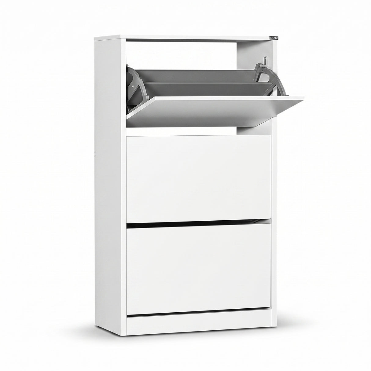 Pantofar Adore Max Plus, 18 Perechi, 3 Compartimente, 73x119x26 cm - Alb