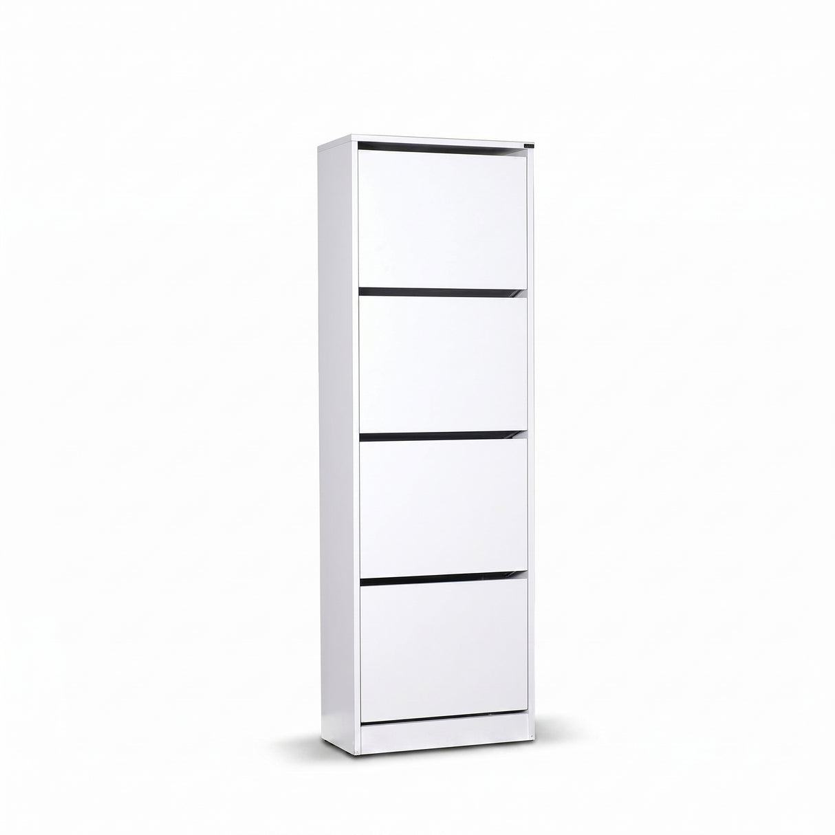 Pantofar Adore Compact XL, 16 Perechi, 4 Compartimente, Alb - Natur, 51x157x26 cm - Alb