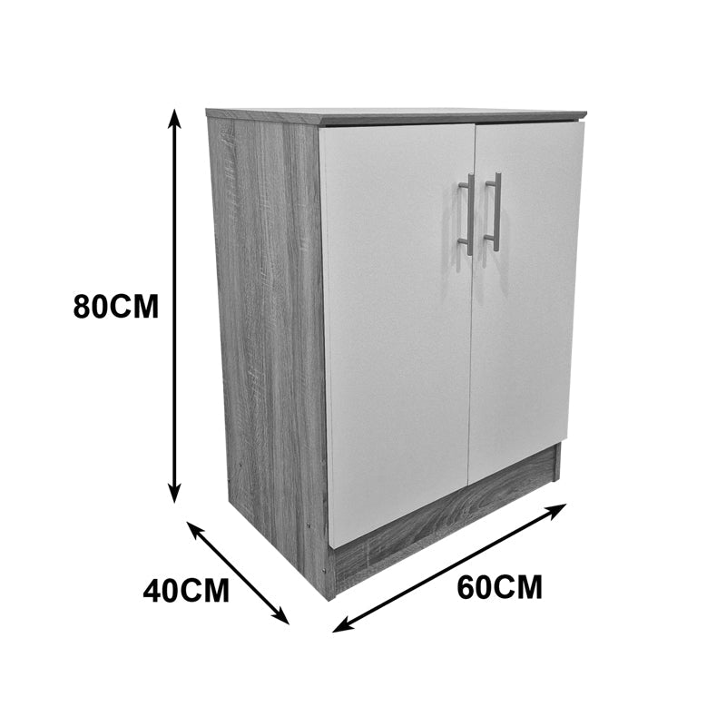 Pantofar for 6 pairs, Alb - Sonoma-Alb, 60x40x80 cm - Sonoma-Alb