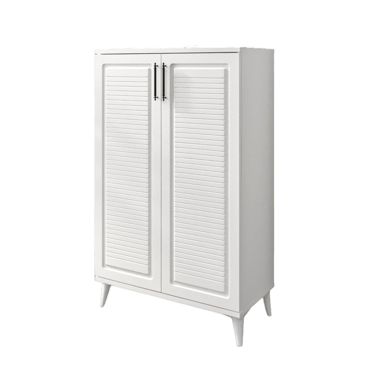 Pantofar Fuga, Alb, 37x118x70 cm