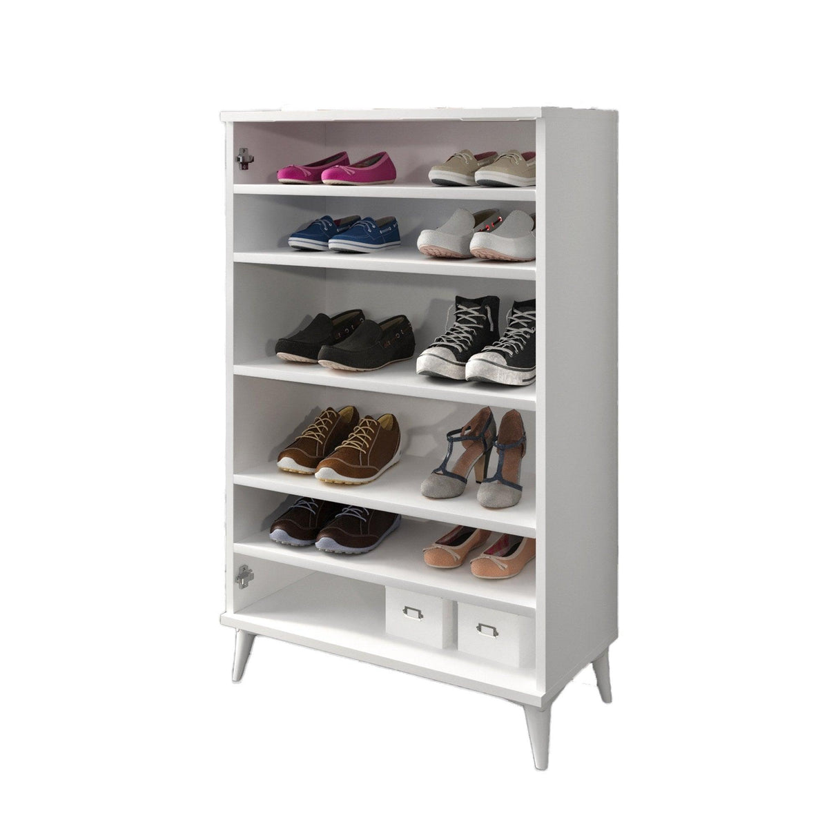 Pantofar Fuga, Alb, 37x118x70 cm