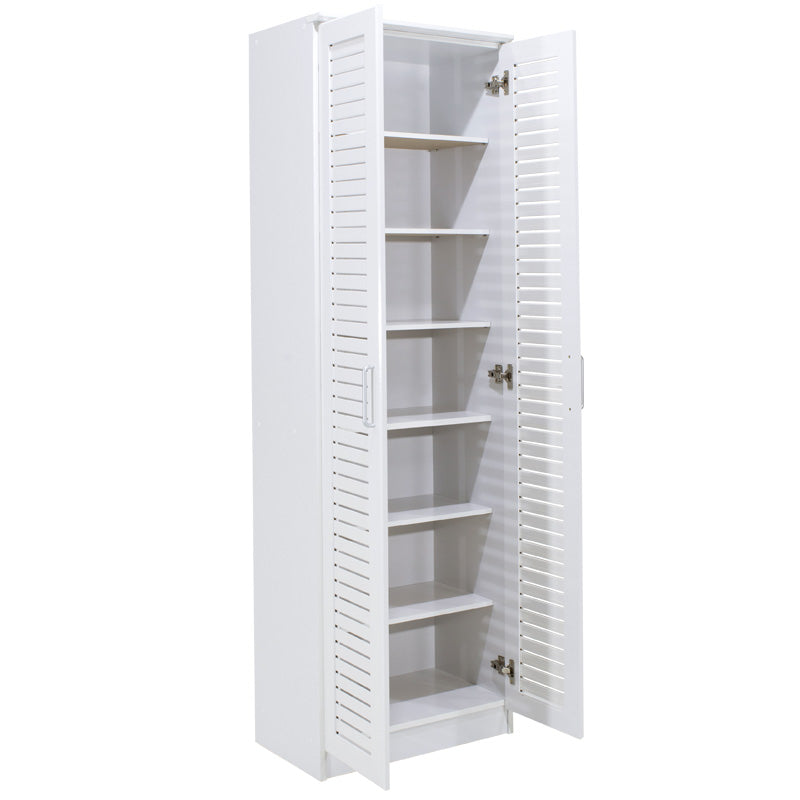 Pantofar Sante Pakketo, sonoma - maro - nuc - alb - antracit, 60x37x183 cm - Alb
