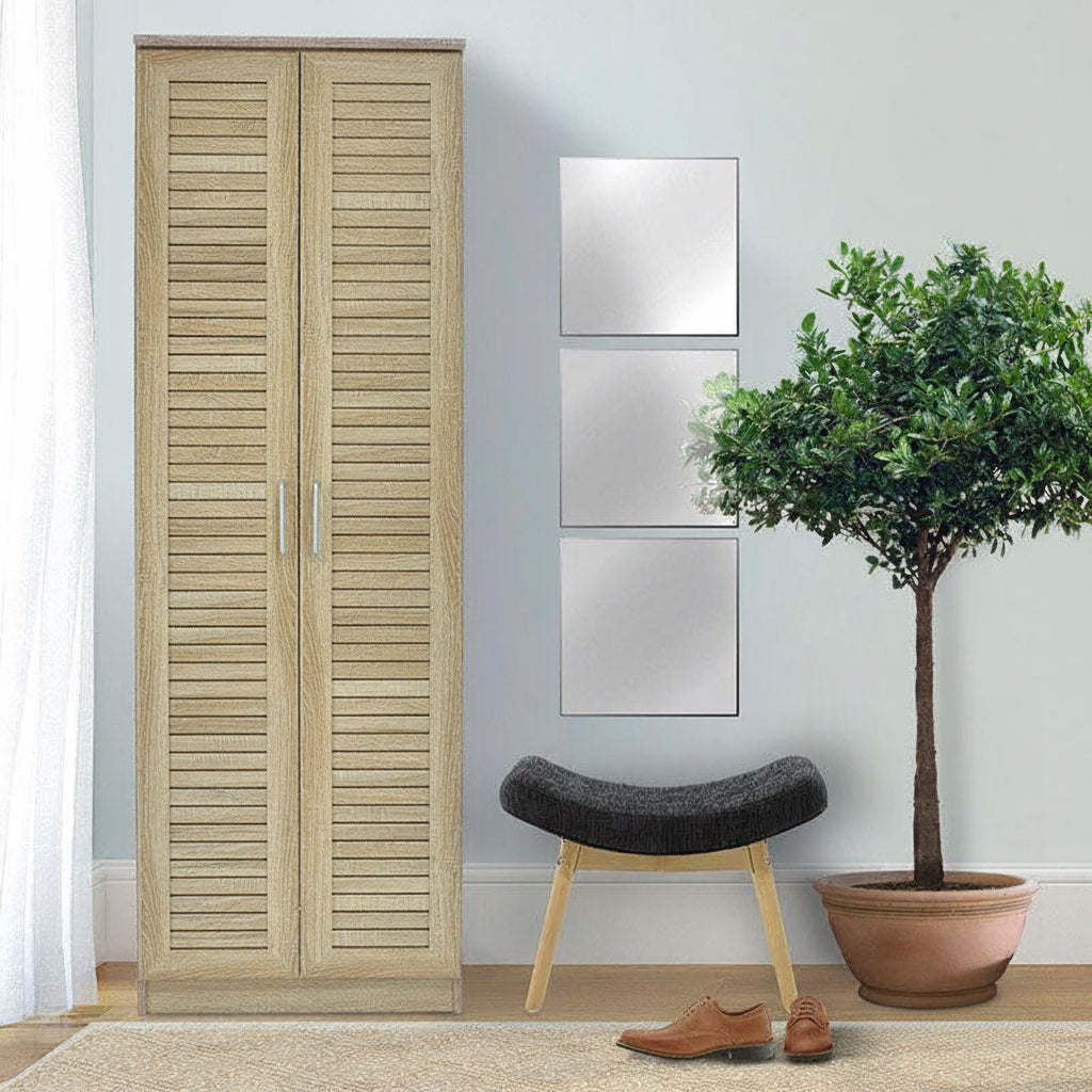 Pantofar Sante Pakketo, sonoma - maro - nuc - alb - antracit, 60x37x183 cm - Sonoma