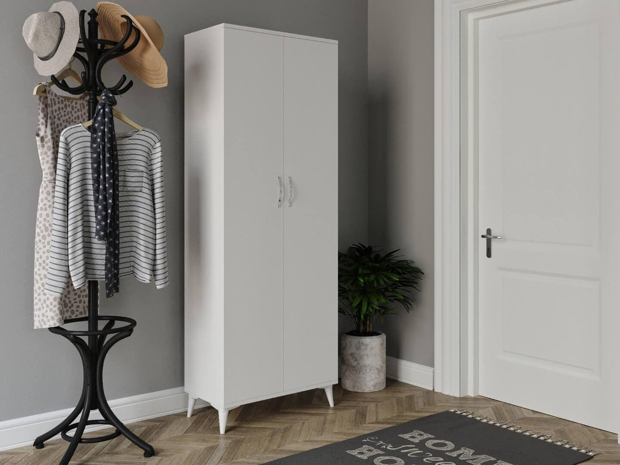 Pantofar Venty, Alb, 37x190x70 cm