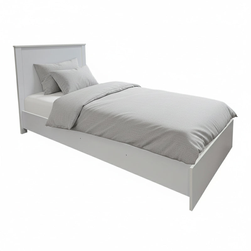 Pat single Athos, Lemn, Sonoma-Antracit, 90x190 cm - Alb