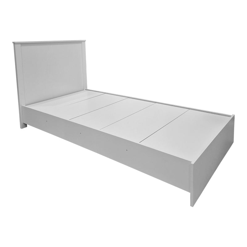 Pat single Athos, Lemn, Sonoma-Antracit, 90x190 cm - Alb