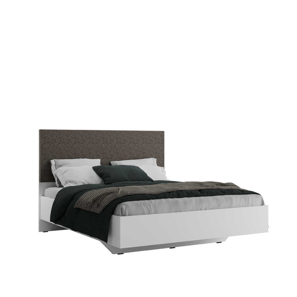 Pat dublu Adore Oryana, 171x120x206 cm - Alb