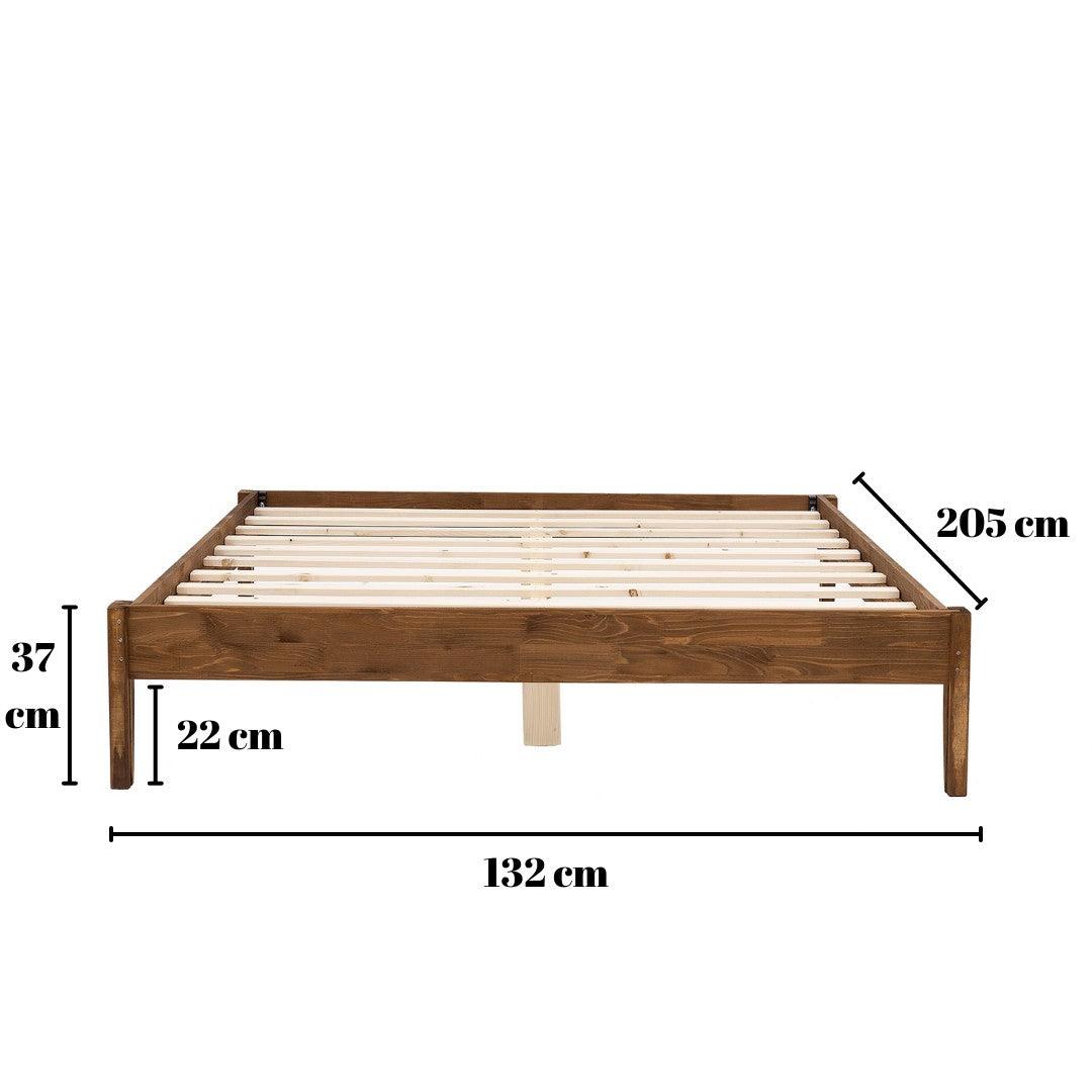 Pat dublu Galaksi, Nuc, 120x37x200 cm