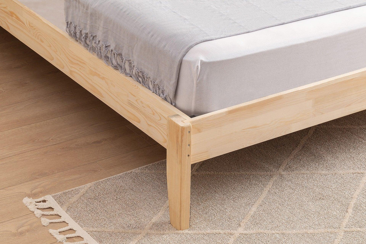 Pat dublu Izabelya, Natural, 100x90x200 cm