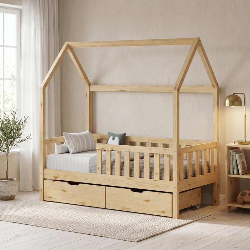 Pat pentru copii Bendina Montessori type, 90x190 cm - Natural