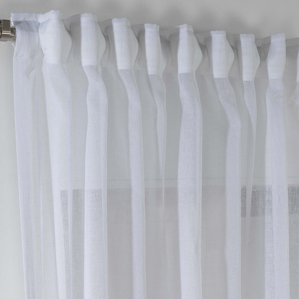 Perdea transparentă Artistic 2, Alb, 140x200 cm