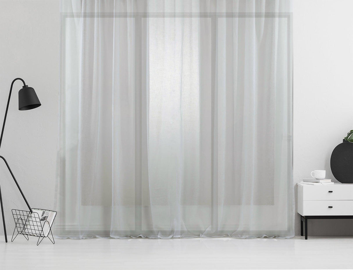 Perdea transparentă Artistic 4, Crem, 140x175 cm