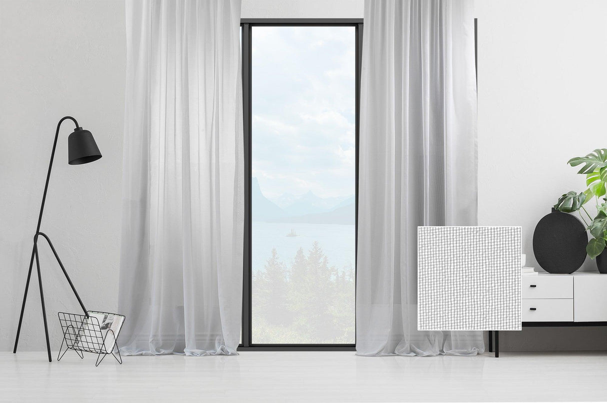 Perdea transparentă AS-70045-100-, Alb, 140x475 cm