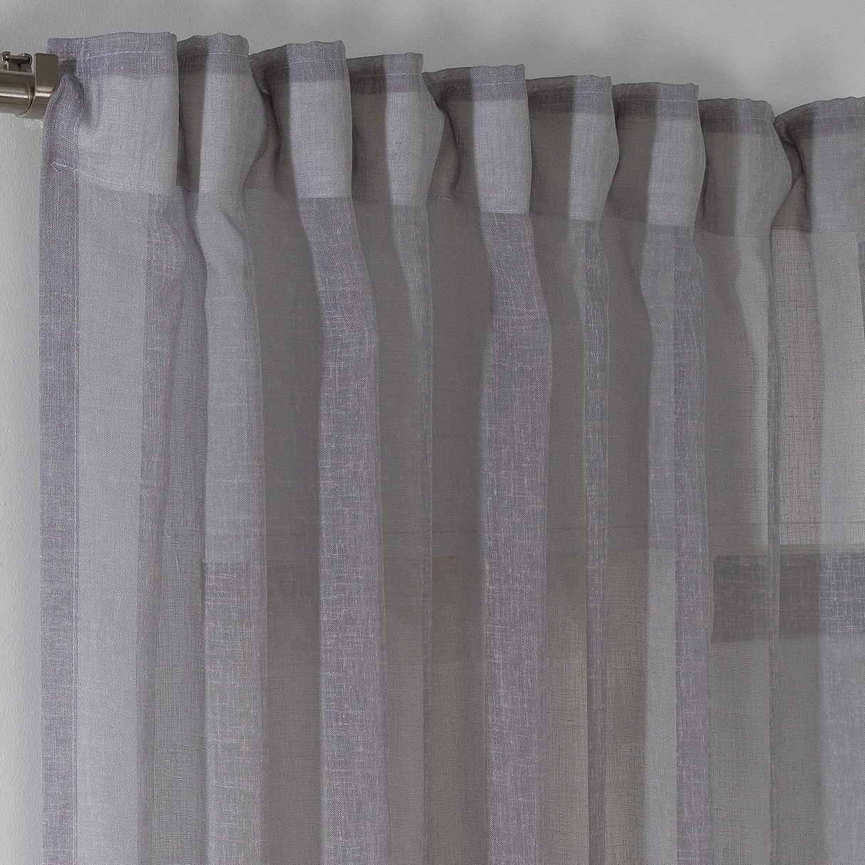 Perdea transparentă Honey 5, Gri, 140x245 cm