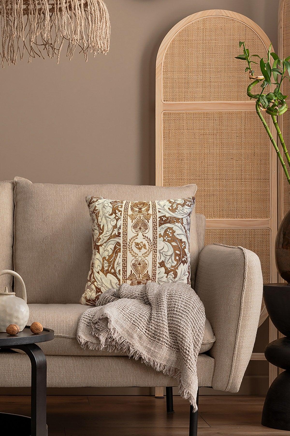 Perna de scaun Cushion Classic 2, Tigla Roșu, 40x40 cm