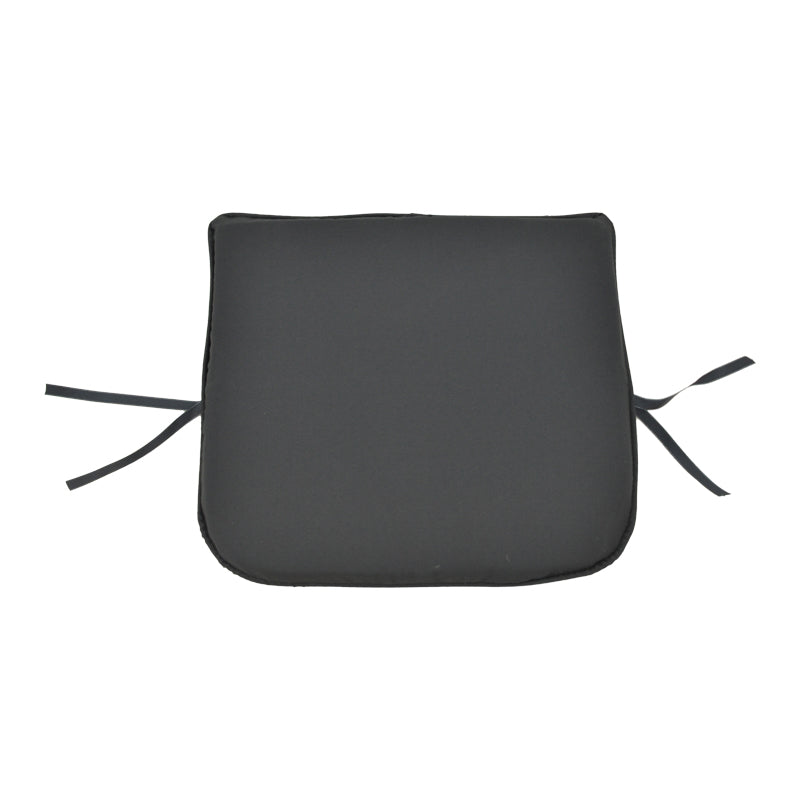 Perna scaun Pildo stofa, neagra, 43x40 cm