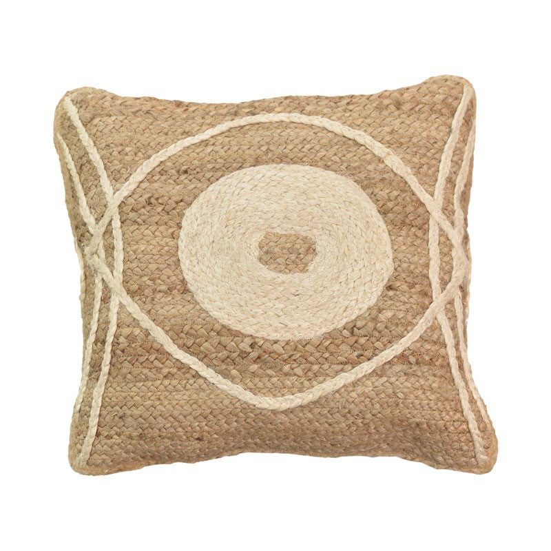 Perna Decorativa Pernuta decorativa ratan Foliens Boho Natural 45x45x2 cm