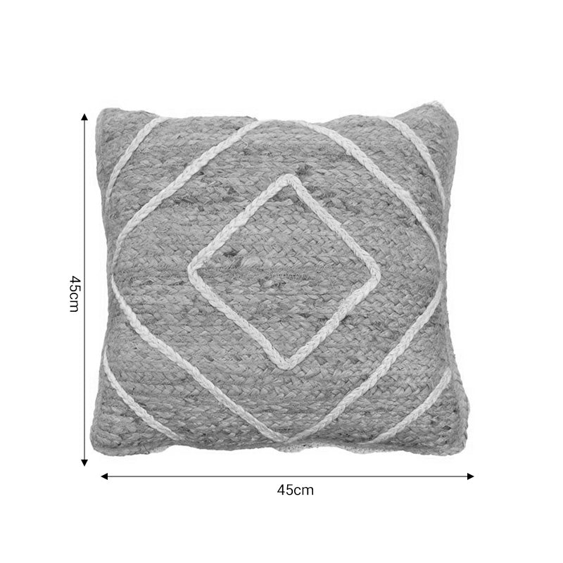 Pernuta decorativa ratan Teddiens Boho, Natural, 45x45 cm, perspectiva suplimentara
