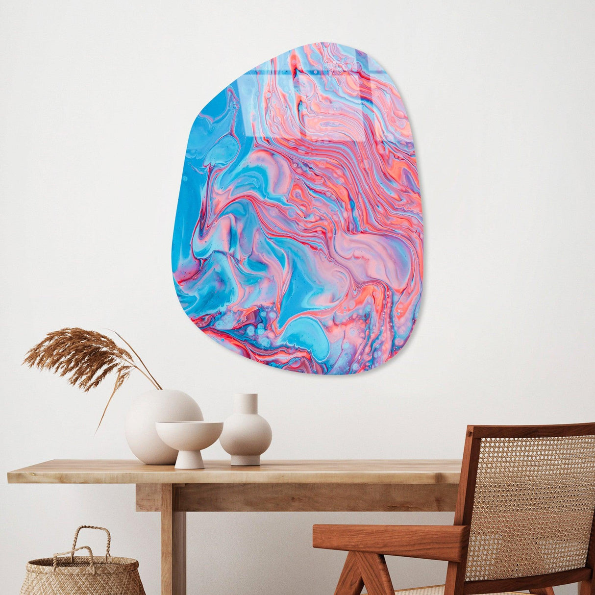 Pictură decorativă din sticlă temperată UV-1096, Multicolor, 50x70 cm